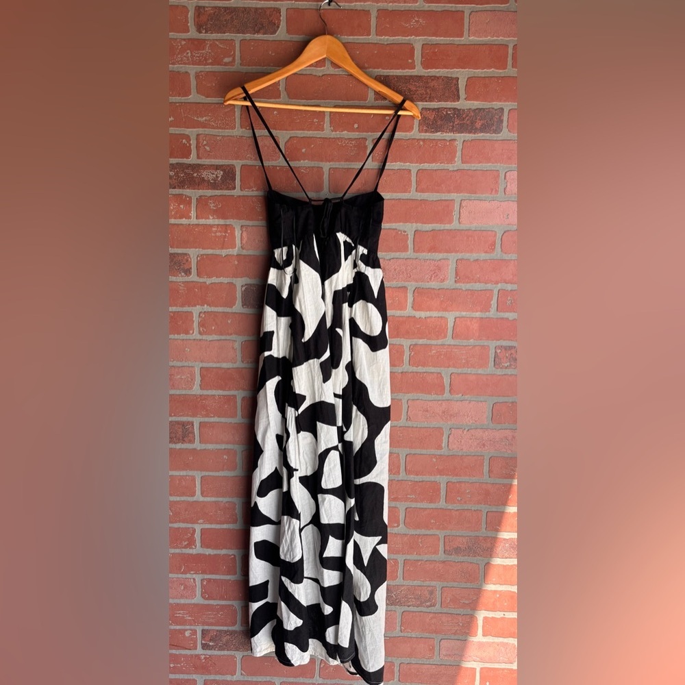 Abercrombie & Fitch Black and White Patterned Maxi Dress - Picture 5 of 6